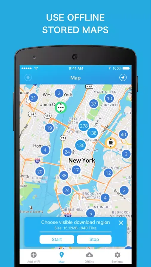 Captures d'écran de WiFi Finder