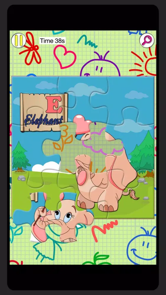 Tangkapan layar Alphabet with Animals: Jigsaw Puzzles