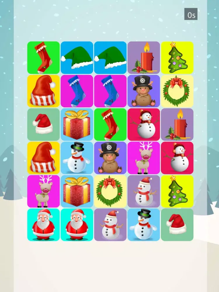 Christmas Match Pairs - Memory Training Game iPad  スクリーンショット