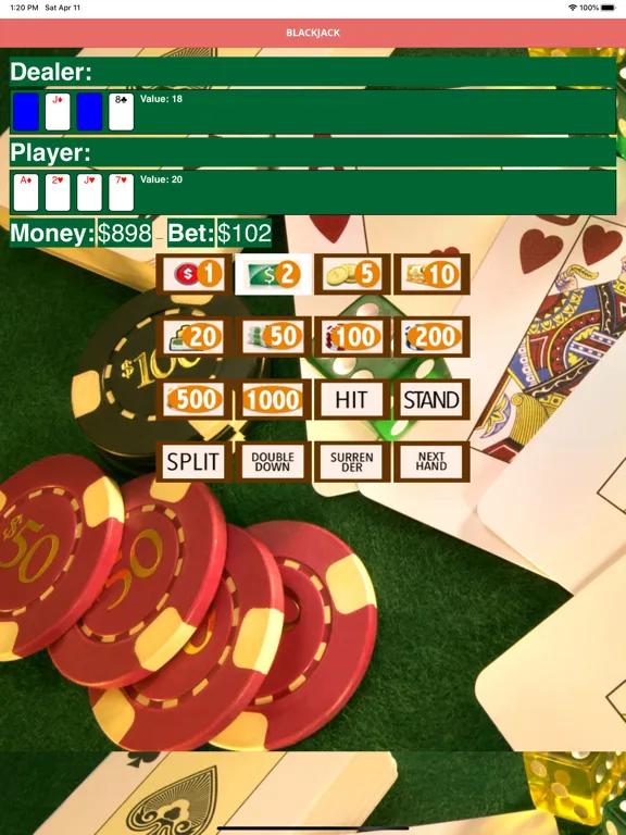 Screenshot di BlackJackX Casino game iPad 
