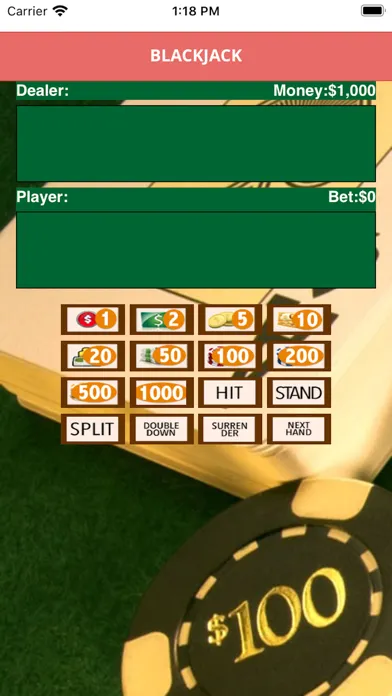 Screenshot di BlackJackX Casino game