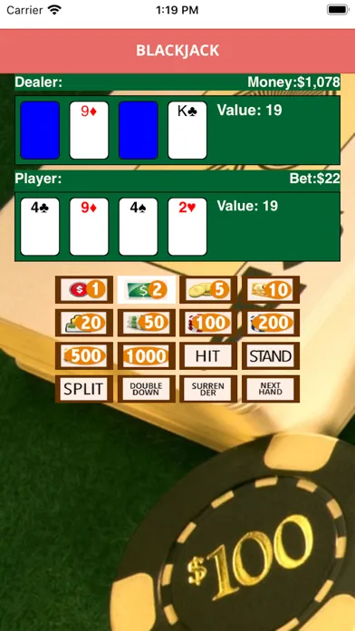 Screenshot di BlackJackX Casino game