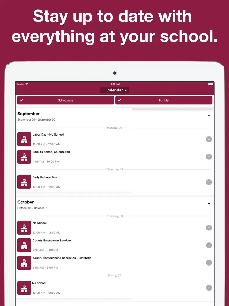 St. Thomas Aquinas High - LA iPad  스크린샷