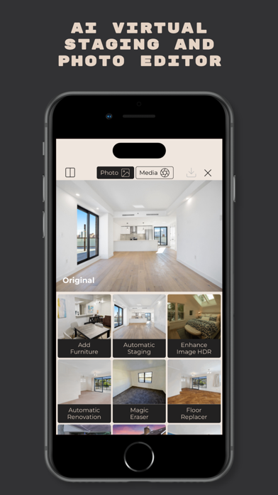 Tangkapan skrin Stager AI Home Virtual Staging