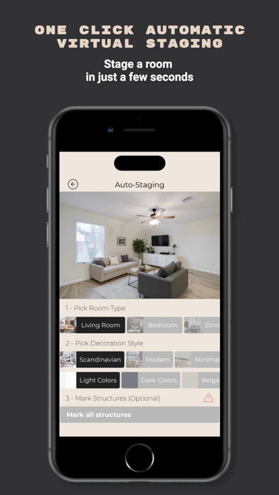Tangkapan skrin Stager AI Home Virtual Staging