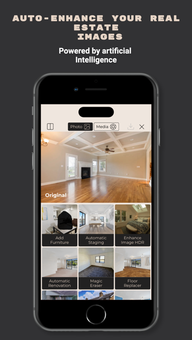 Tangkapan skrin Stager AI Home Virtual Staging