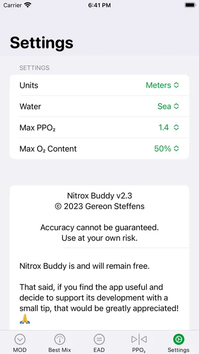 Nitrox Buddy应用截图