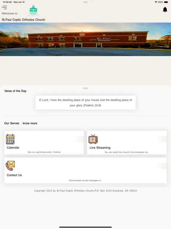 St Paul Coptic Orthodox Church iPad  スクリーンショット