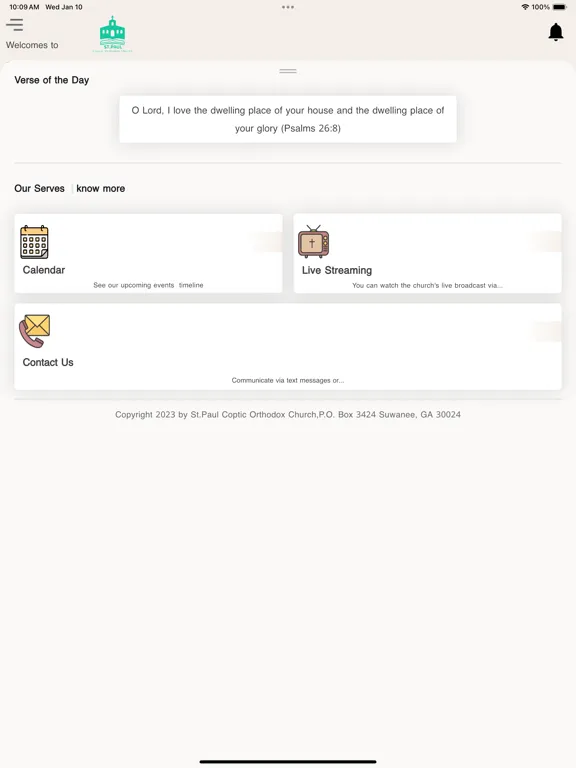 St Paul Coptic Orthodox Church iPad  スクリーンショット