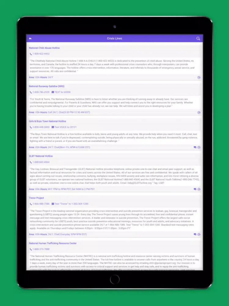 Homeless Resources - Strappd iPad 应用截图