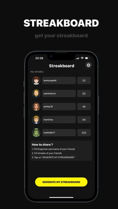 Streaks for Snapchat স্ক্রিনশট