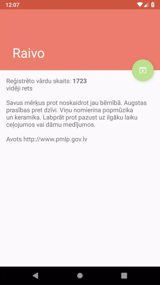 Capturas de pantalla de Vārda Dienas