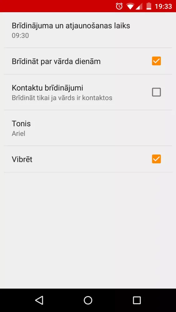Capturas de pantalla de Vārda Dienas