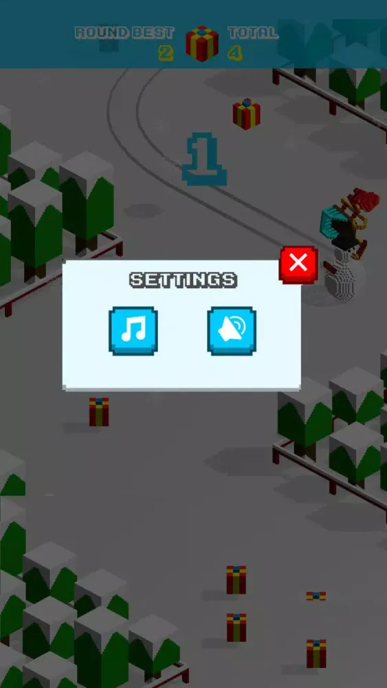 Tangkapan skrin Ski Game