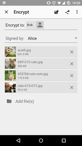 Capturas de pantalla de OpenKeychain: Easy PGP