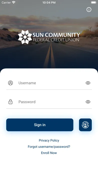 Sun Community FCU Mobile App স্ক্রিনশট