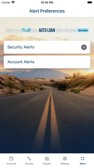 Sun Community FCU Mobile App স্ক্রিনশট