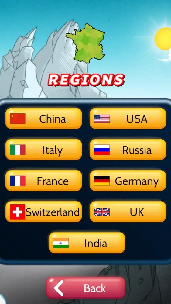 Zrzuty ekranu Capitals Quizzer