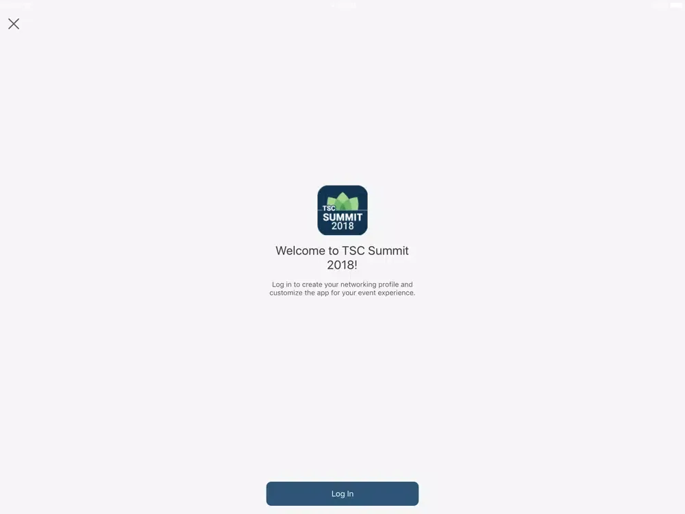 Tangkapan layar TSC Summit 2018 iPad 