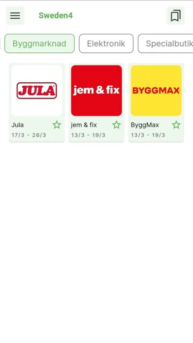 Sweden4 veckans erbjudanden Screenshots
