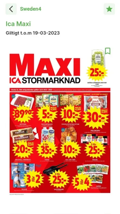 Sweden4 veckans erbjudanden Screenshots