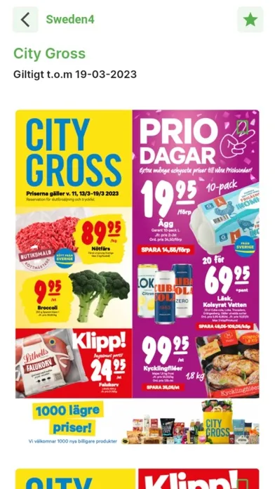 Sweden4 veckans erbjudanden Screenshots