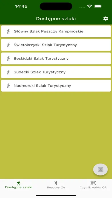 Dostępne szlaki स्क्रीनशॉट