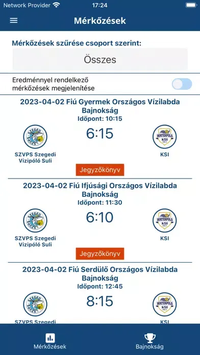 Szegedi Vízilabda 스크린샷