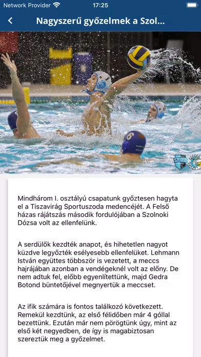 ภาพหน้าจอของ Szegedi Vízilabda