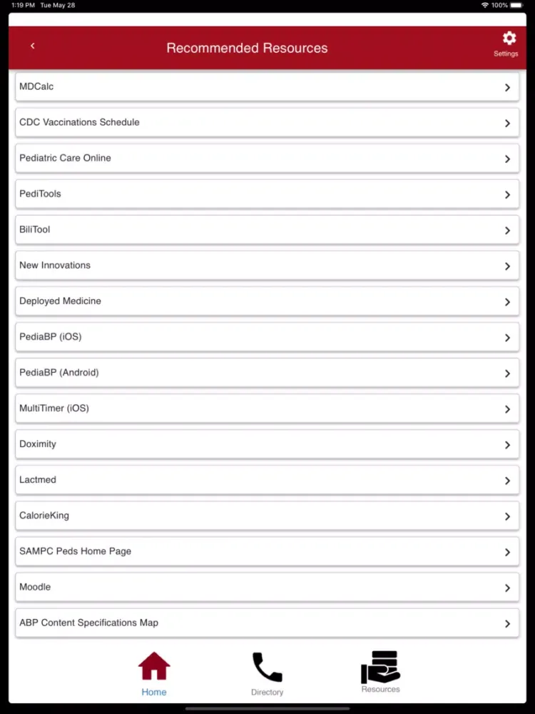ภาพหน้าจอของ Military Pediatrics iPad 