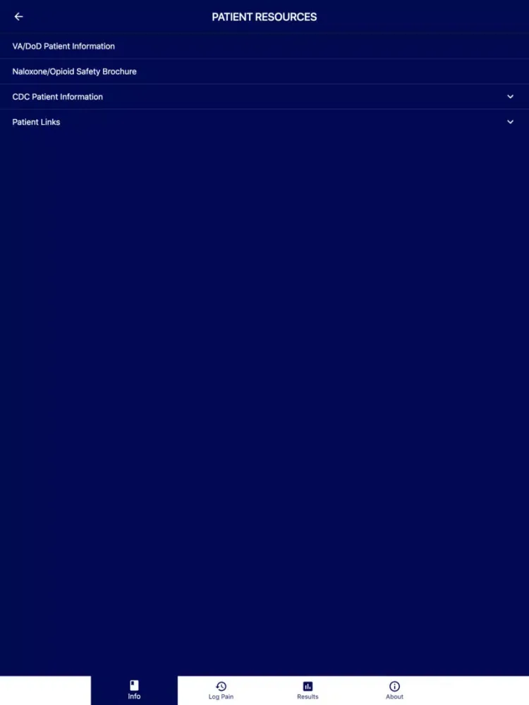 Capturas de pantalla de Pain & Opioid Safety iPad 