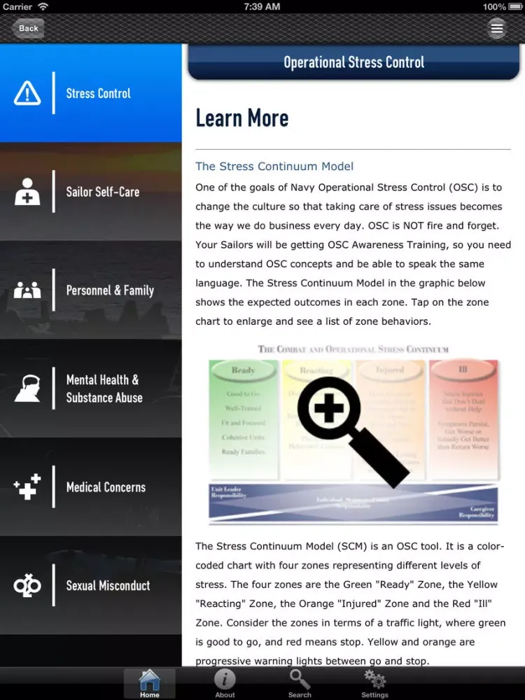 Capturas de tela do Navy Leader's Guide iPad 
