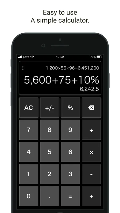 Tangkapan layar Simple Calculator Multi-Screen