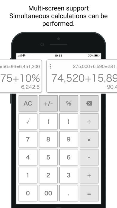 Capturas de tela do Simple Calculator Multi-Screen