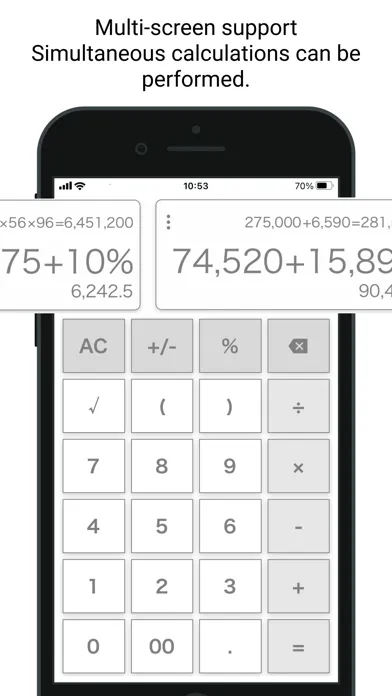Tangkapan layar Simple Calculator Multi-Screen