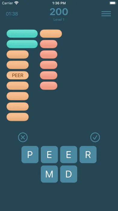 Ảnh chụp màn hình của Shuffler - A Word Find Game
