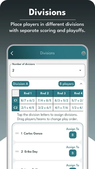 Dink! Pickleball Round Robins Screenshots