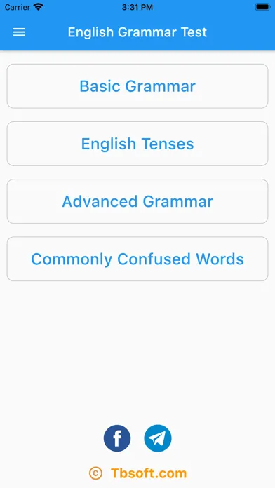 English Grammar & Test स्क्रीनशॉट