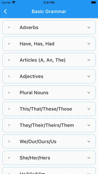 English Grammar & Test स्क्रीनशॉट