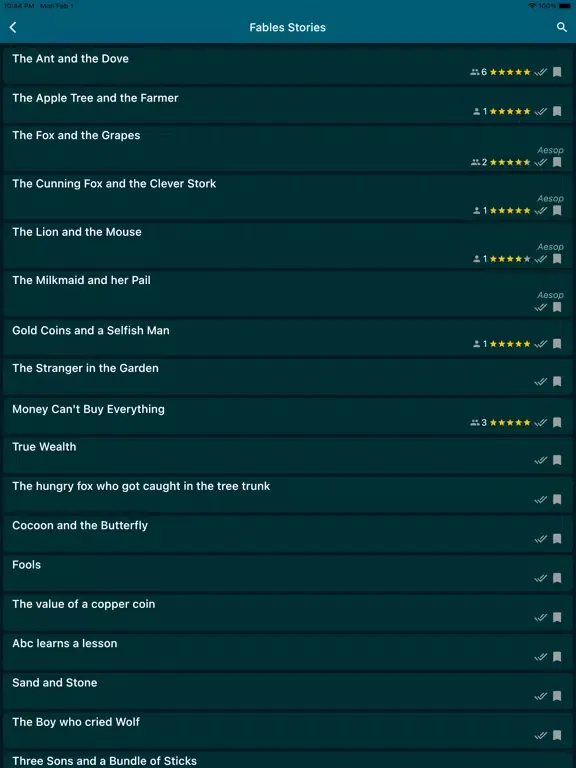 Screenshot di English Stories and Novels iPad 