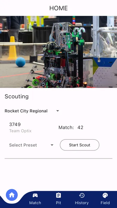 Ảnh chụp màn hình của Optix Scouting