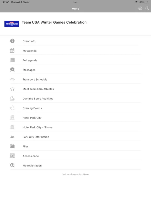 USOPC Events iPad  স্ক্রিনশট
