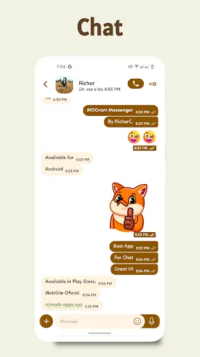 MDGram Messenger Ekran Görüntüleri