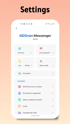 MDGram Messenger Ekran Görüntüleri
