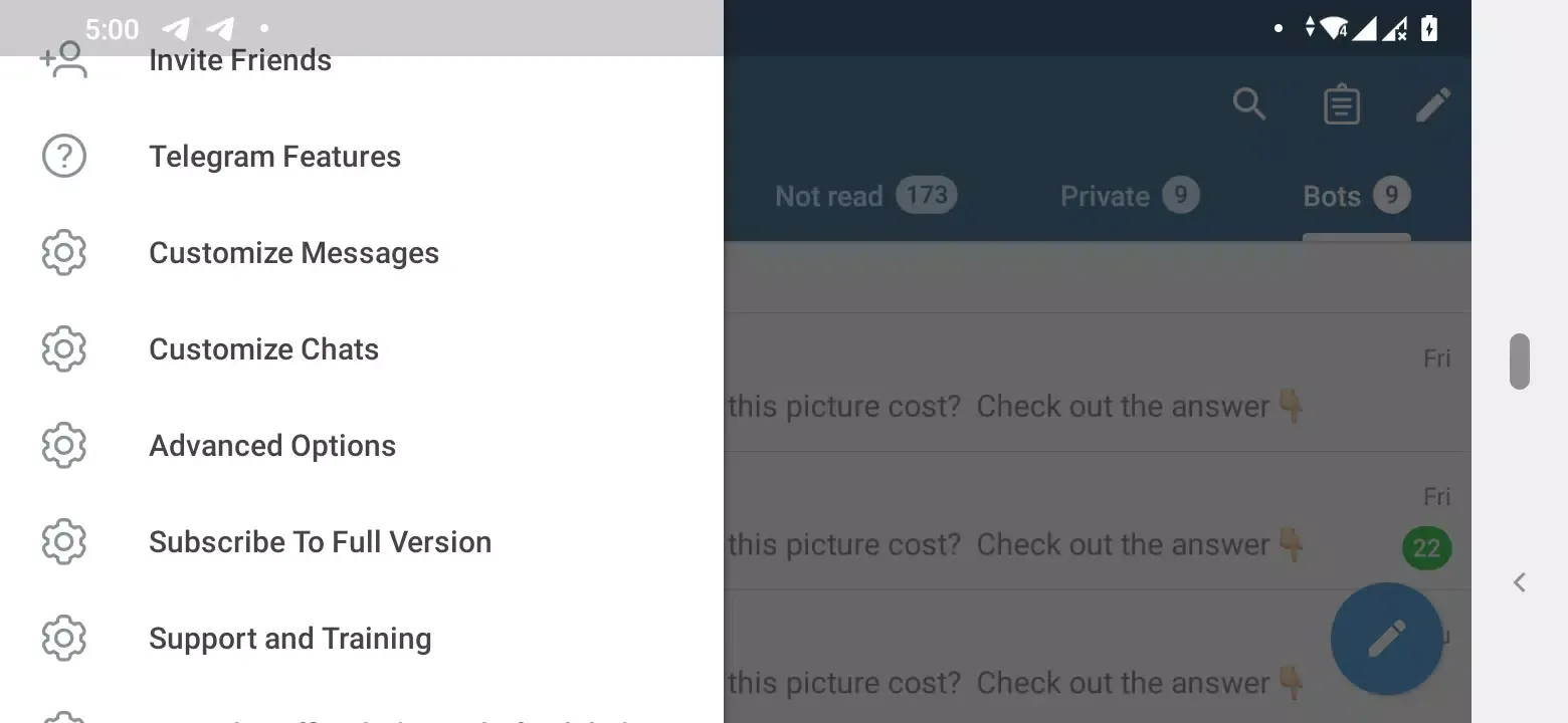 Telelight-Accessible Telegram Screenshots