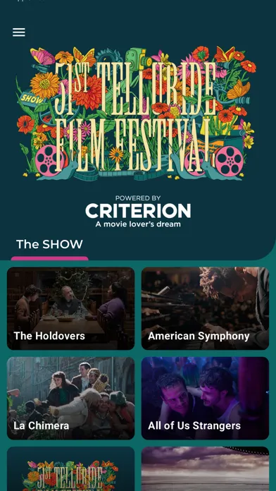 Telluride Film Festival SHOW Ekran Görüntüleri