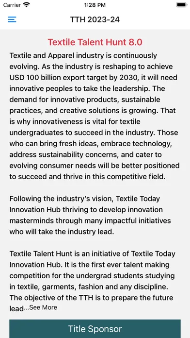 Tangkapan skrin Textile Talent Hunt