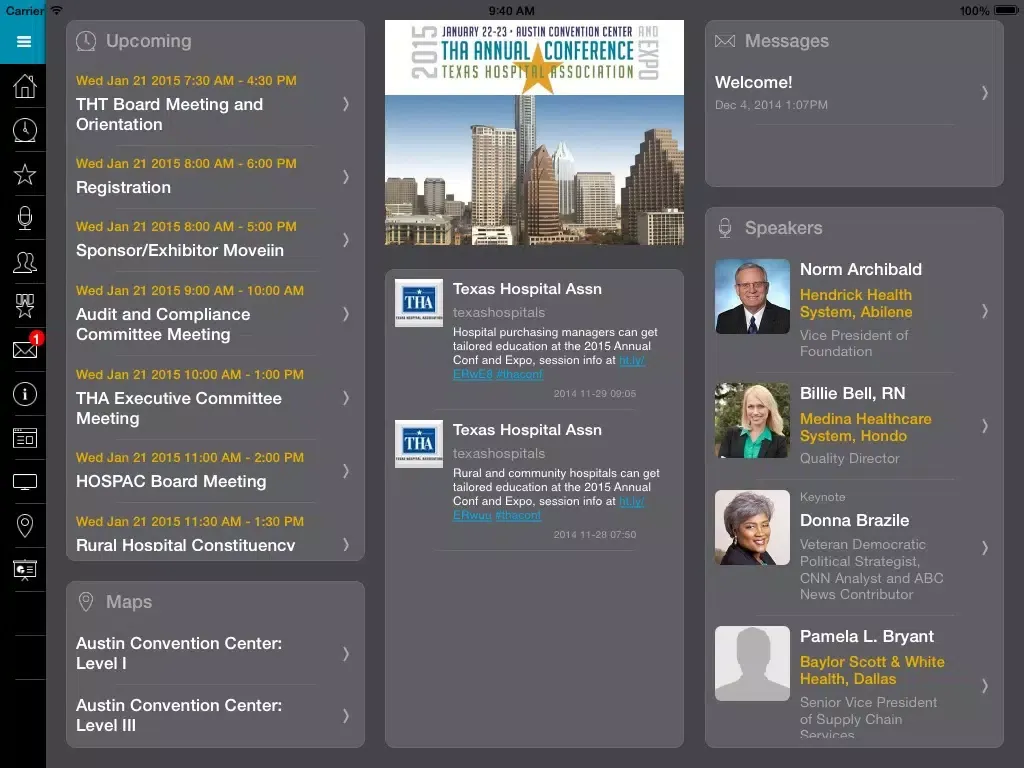 THA Annual Conference and Expo iPad  Screenshots