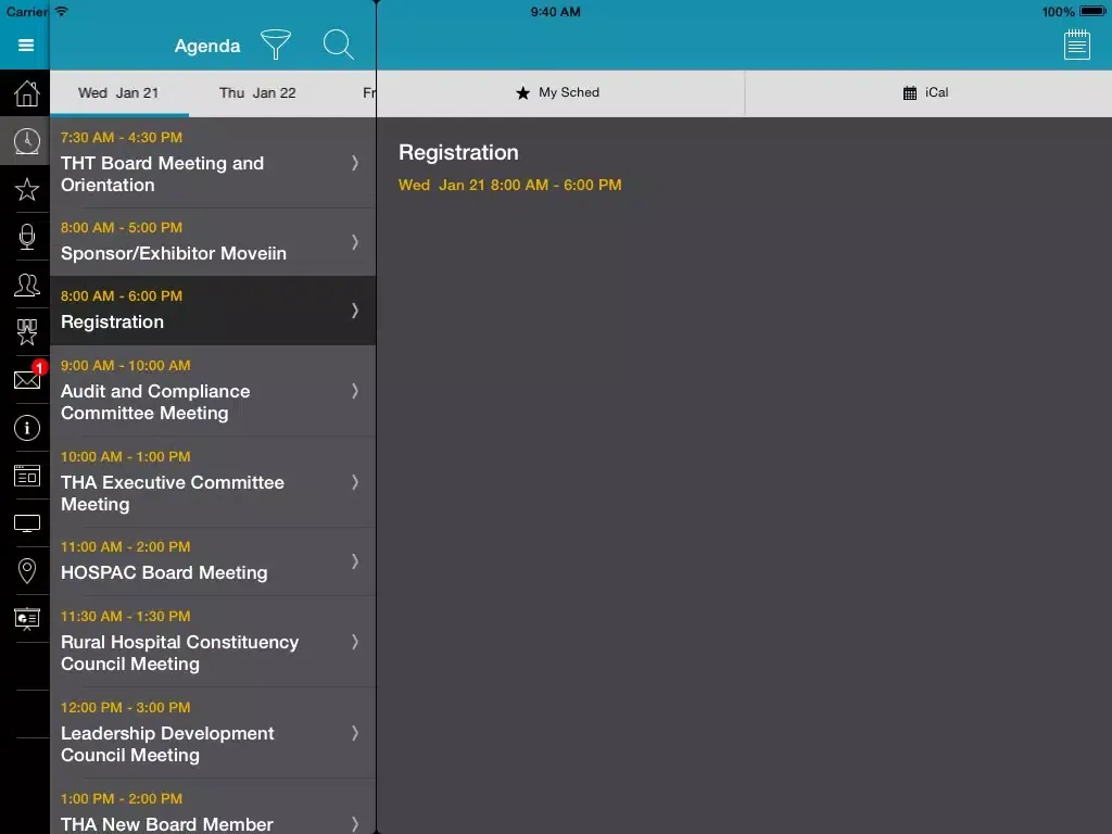 THA Annual Conference and Expo iPad  Screenshots