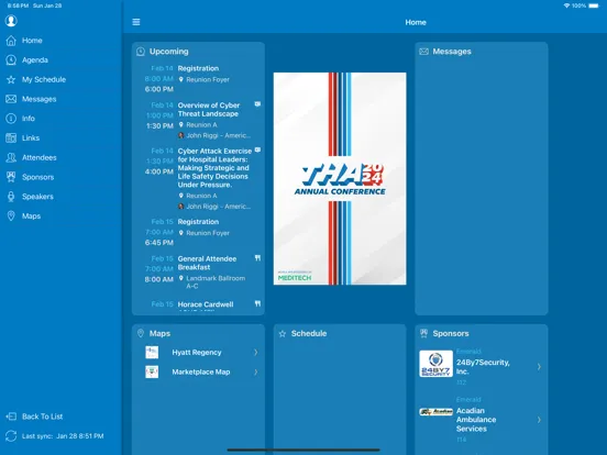 THA Annual Conference iPad  Screenshots